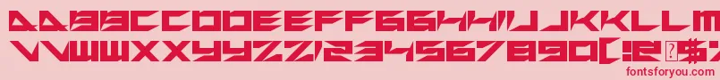 XerosRetreat Font – Red Fonts on Pink Background