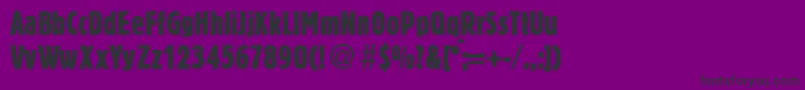 BlofeldxcdRegular Font – Black Fonts on Purple Background