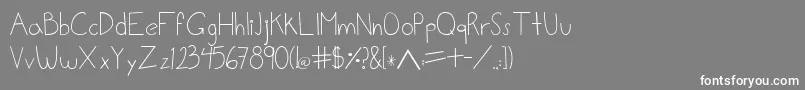 フォントLalo – 灰色の背景に白い文字