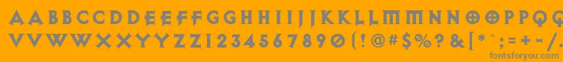 ExocetHeavy Font – Gray Fonts on Orange Background