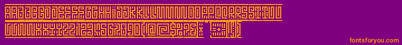 fuente Linotypeminos – Fuentes Naranjas Sobre Fondo Morado