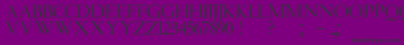 JmhAngelusCap Font – Black Fonts on Purple Background