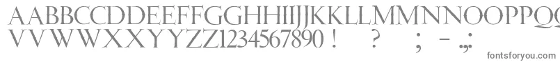フォントJmhAngelusCap – 白い背景に灰色の文字