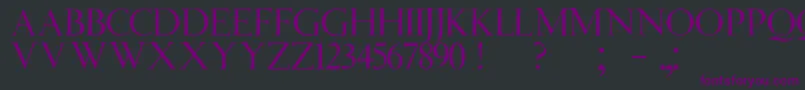 JmhAngelusCap Font – Purple Fonts on Black Background