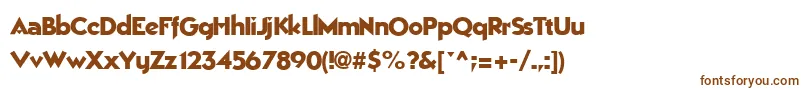 Police BestOfRegularTtnorm – polices brunes sur fond blanc