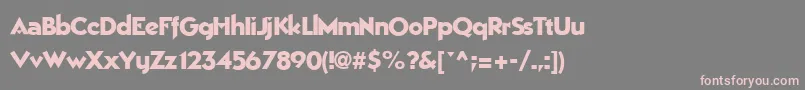BestOfRegularTtnorm Font – Pink Fonts on Gray Background