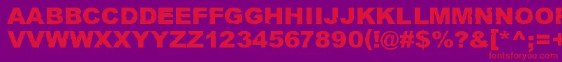RustNeverSleeps Font – Red Fonts on Purple Background