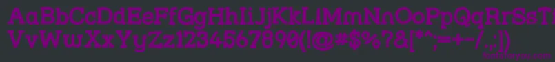 Strslml Font – Purple Fonts on Black Background