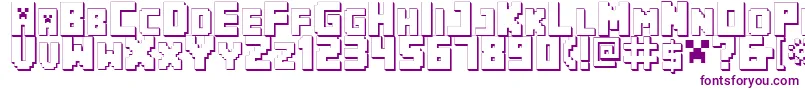 MinecraftPe-Schriftart – Violette Schriften