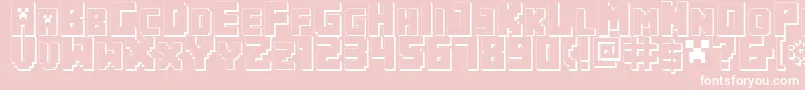 MinecraftPe Font – White Fonts on Pink Background