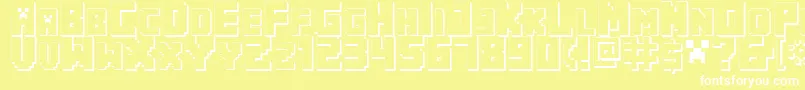 MinecraftPe Font – White Fonts on Yellow Background