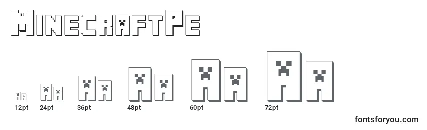 MinecraftPe Font Sizes