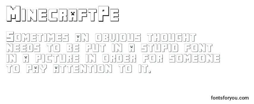 MinecraftPe Font