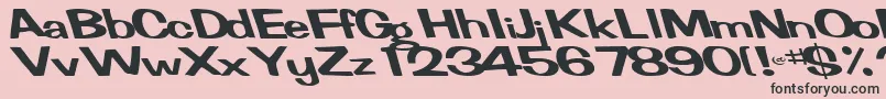 フォントFertileRegularTtnorm – ピンクの背景に黒い文字