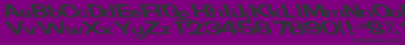 Шрифт FertileRegularTtnorm – чёрные шрифты на фиолетовом фоне
