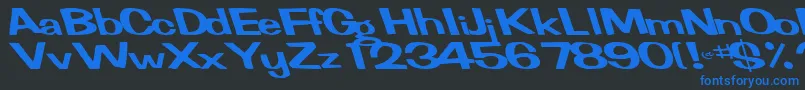 FertileRegularTtnorm Font – Blue Fonts on Black Background