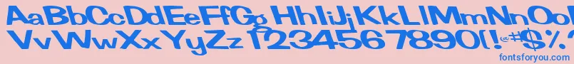 FertileRegularTtnorm Font – Blue Fonts on Pink Background