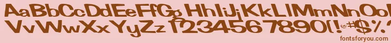 FertileRegularTtnorm Font – Brown Fonts on Pink Background