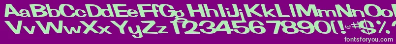 FertileRegularTtnorm Font – Green Fonts on Purple Background