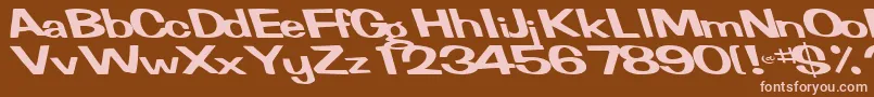 FertileRegularTtnorm Font – Pink Fonts on Brown Background