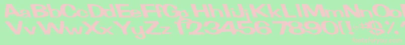 FertileRegularTtnorm Font – Pink Fonts on Green Background