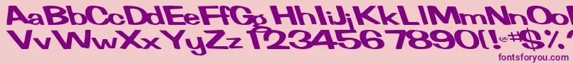 FertileRegularTtnorm Font – Purple Fonts on Pink Background