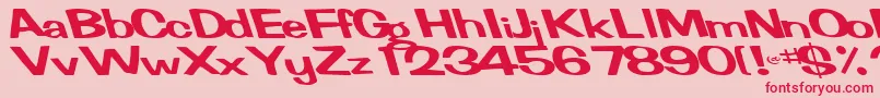FertileRegularTtnorm Font – Red Fonts on Pink Background