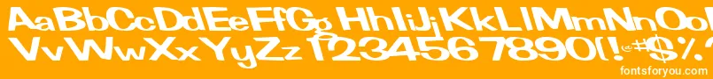 FertileRegularTtnorm Font – White Fonts on Orange Background