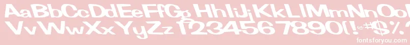 FertileRegularTtnorm Font – White Fonts on Pink Background