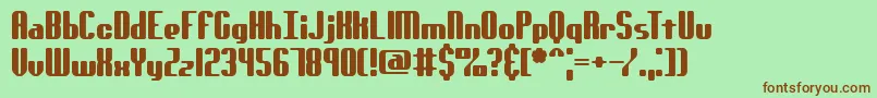 GenotypeRsBrk Font – Brown Fonts on Green Background