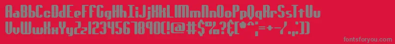 GenotypeRsBrk Font – Gray Fonts on Red Background