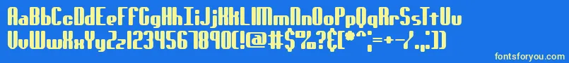 GenotypeRsBrk Font – Yellow Fonts on Blue Background