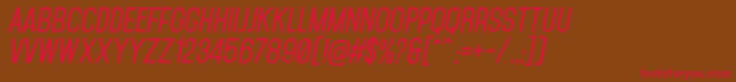 MohaveSemiboldItalics Font – Red Fonts on Brown Background