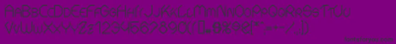 FontmakerSlash Font – Black Fonts on Purple Background