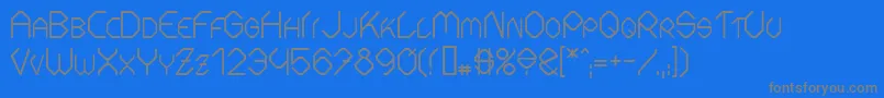 Шрифт FontmakerSlash – серые шрифты на синем фоне