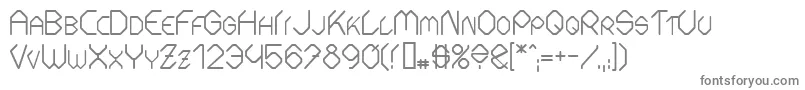 FontmakerSlash-Schriftart – Graue Schriften