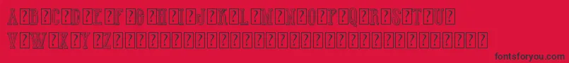 フォントHotWinnerTeamDemo – 赤い背景に黒い文字