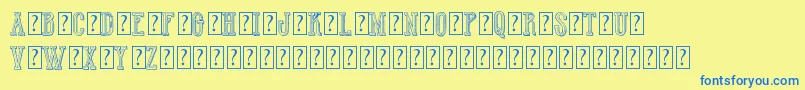 HotWinnerTeamDemo Font – Blue Fonts on Yellow Background
