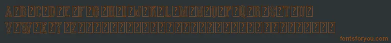 HotWinnerTeamDemo Font – Brown Fonts on Black Background