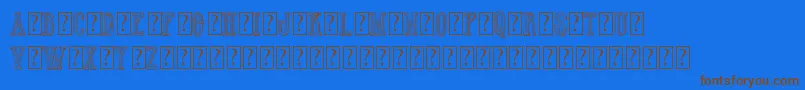 HotWinnerTeamDemo Font – Brown Fonts on Blue Background