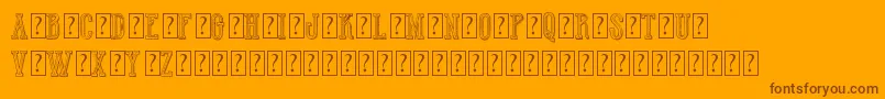 HotWinnerTeamDemo Font – Brown Fonts on Orange Background