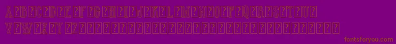 HotWinnerTeamDemo Font – Brown Fonts on Purple Background