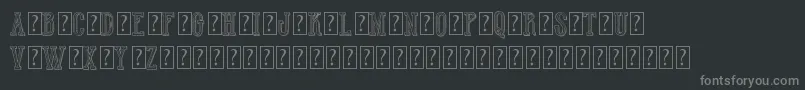 HotWinnerTeamDemo Font – Gray Fonts on Black Background
