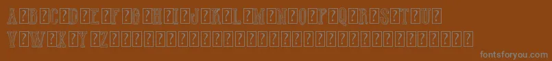 HotWinnerTeamDemo Font – Gray Fonts on Brown Background