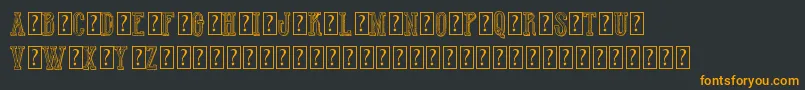 HotWinnerTeamDemo Font – Orange Fonts on Black Background