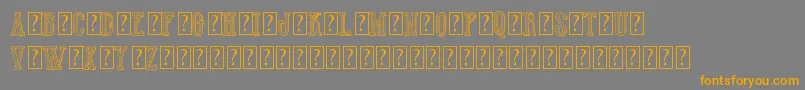 HotWinnerTeamDemo Font – Orange Fonts on Gray Background