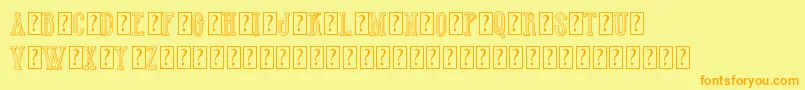 HotWinnerTeamDemo Font – Orange Fonts on Yellow Background