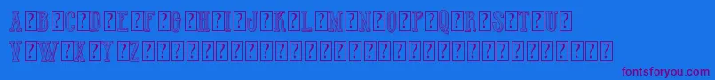 HotWinnerTeamDemo Font – Purple Fonts on Blue Background