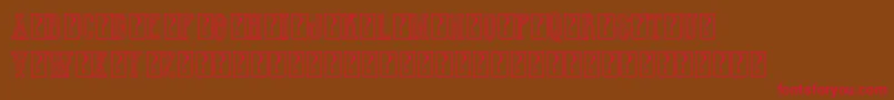 HotWinnerTeamDemo Font – Red Fonts on Brown Background