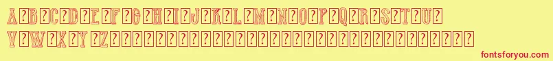 HotWinnerTeamDemo Font – Red Fonts on Yellow Background